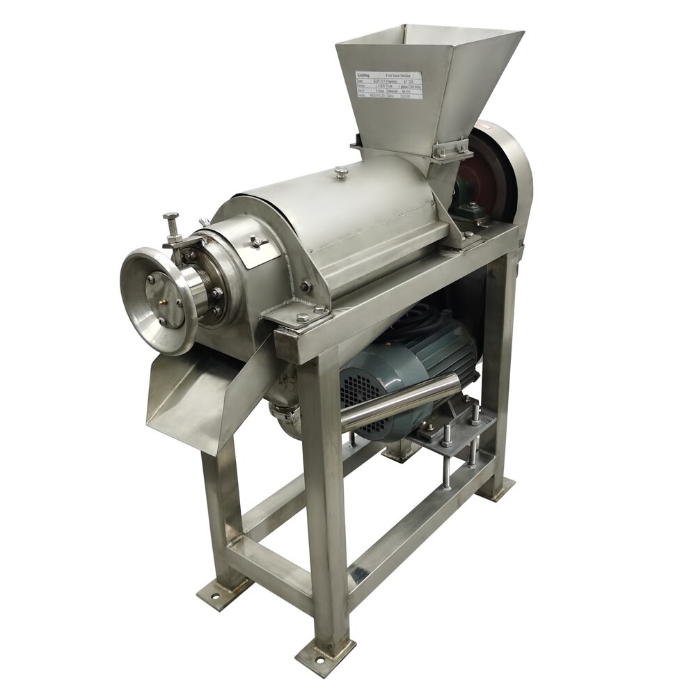 Commercial Fruit Vegetable Screw Juicer Industrial 3-phase 220v 1.5KW 0.5T/H