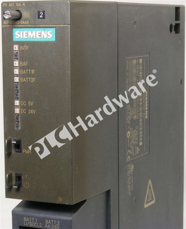 Siemens 6ES7407-0KR02-0AA0 6ES7 407-0KR02-0AA0 SIMATIC S7-400 PS407 Power Supply