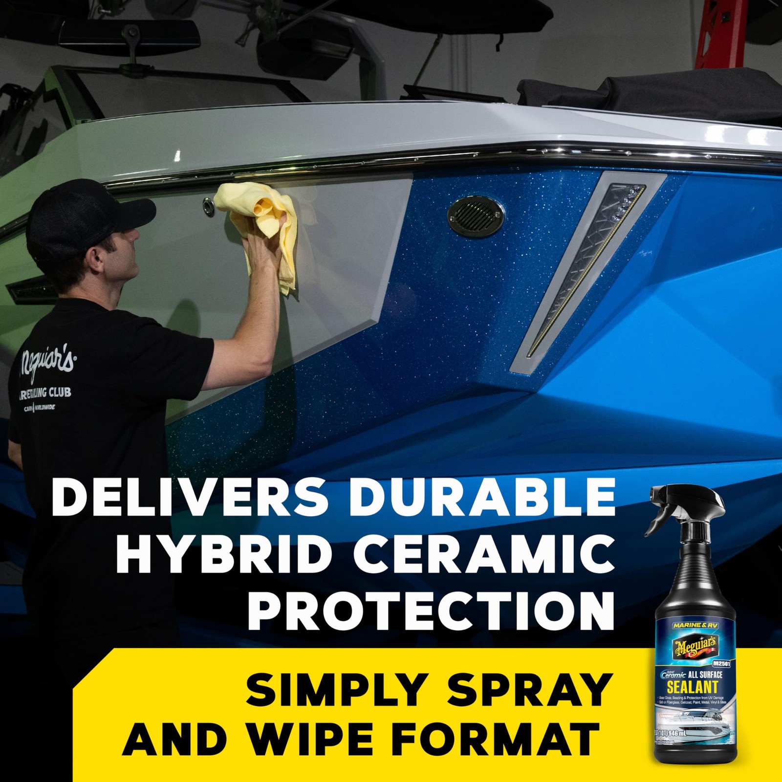 Meguiar’s Marine & RV Hybrid Ceramic All Surface Sealant 32 Fl Oz (Pack of 1)