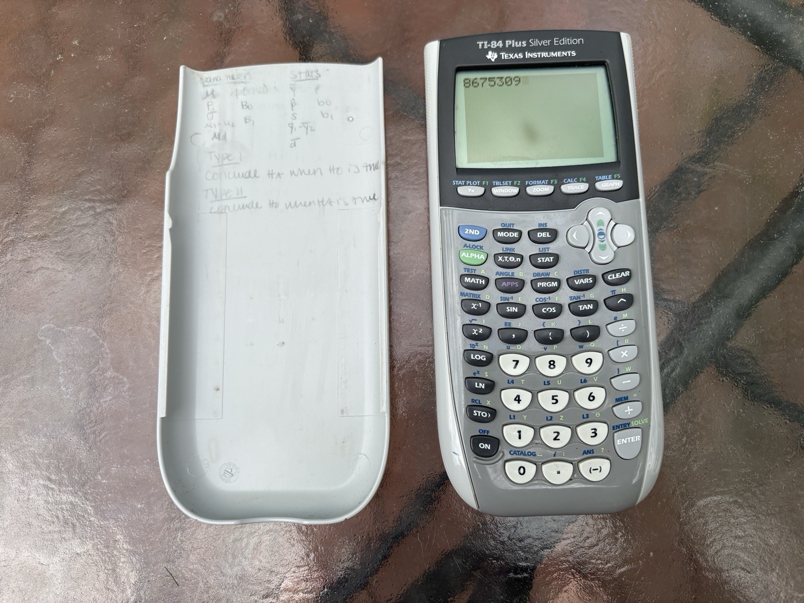 Texas Instruments TI-84 Plus Silver Edition Graphing Calculator Tested Working