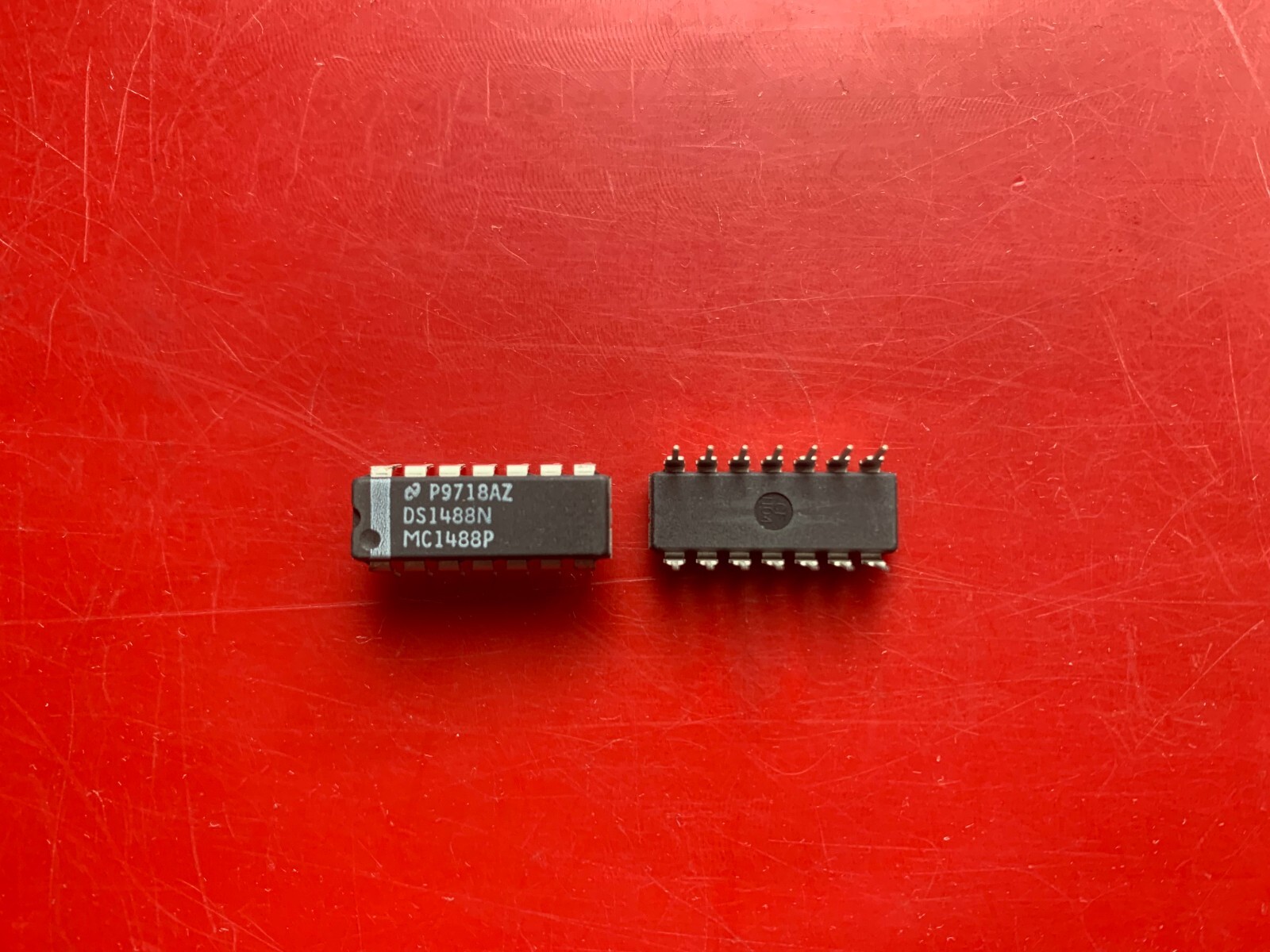 10x DS1488N NSC MC1488P IC INVERTER QUAD 1-INPUT 14 PIN DIP