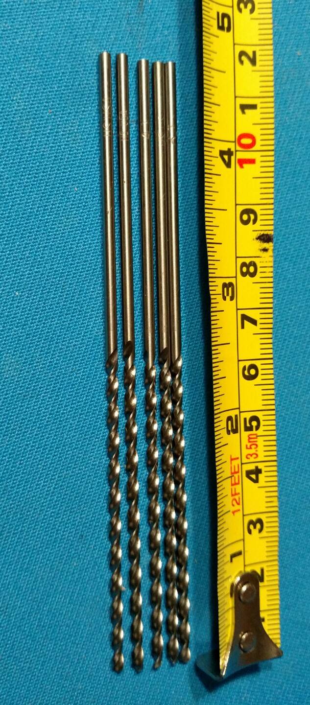 As Shown (5) pcs #41 Drill Bits USA hss