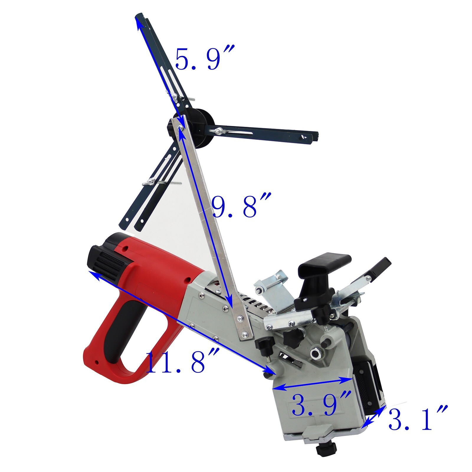 110V Portable Edge Bander Woodworking Curve Straight Edge Bander 2kW