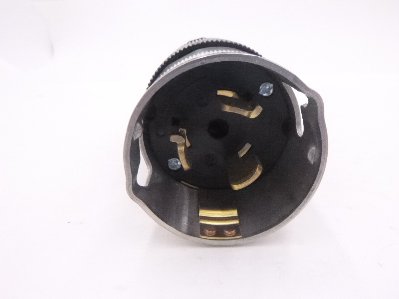 Hubbell 50 Amp 3 Pole 4 Wire 125/250 Volt Locking Male Plug Black