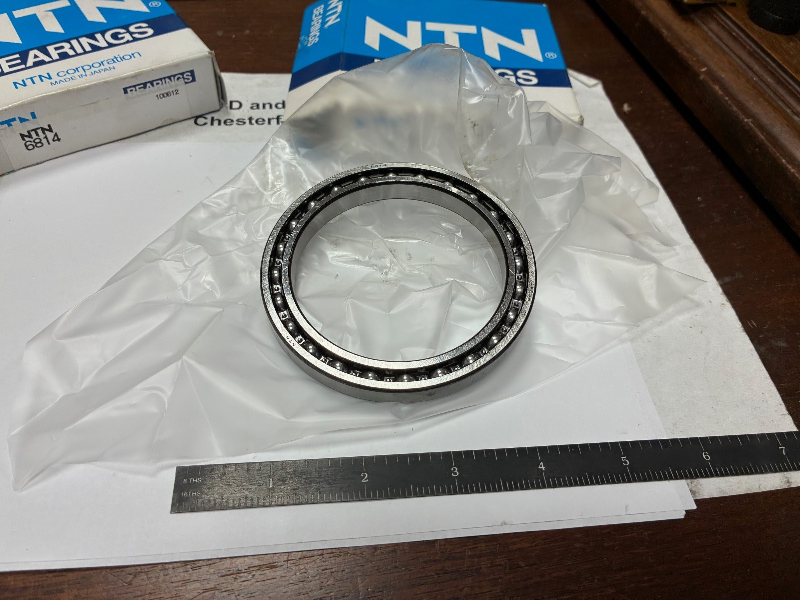 NTN 6814, Deep Groove Ball Bearing, 70mm Bore, 90mm OD, 10mm Width