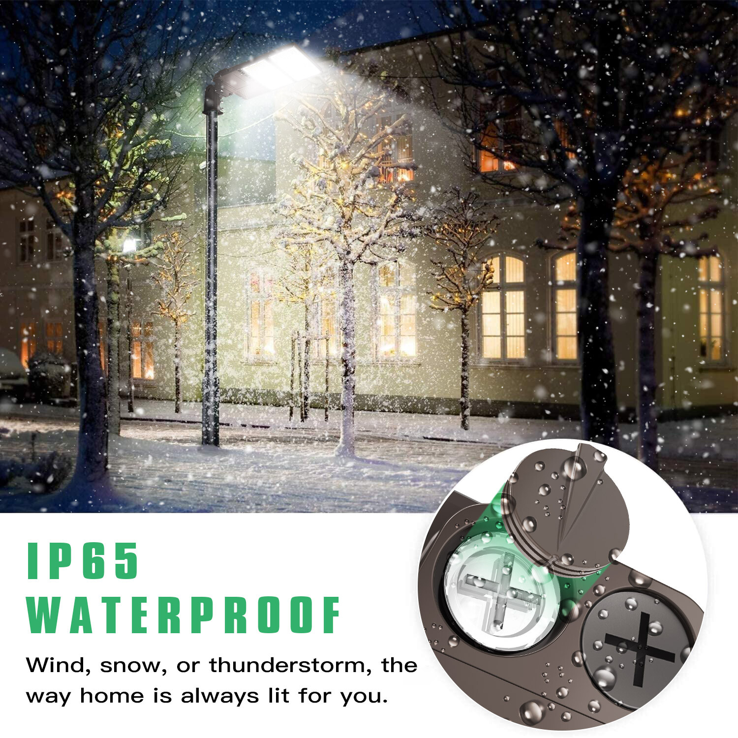 320W LED Shoebox Street Light Outdoor Parking Lot Area Pole Light with Photocell