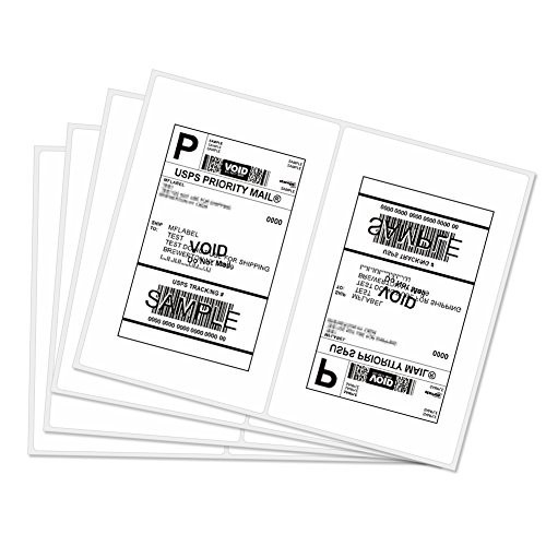 Half Sheet Laser Inkjet Labels 5-1/2×8-1/2 1000 Count Rounded Corner Shipping