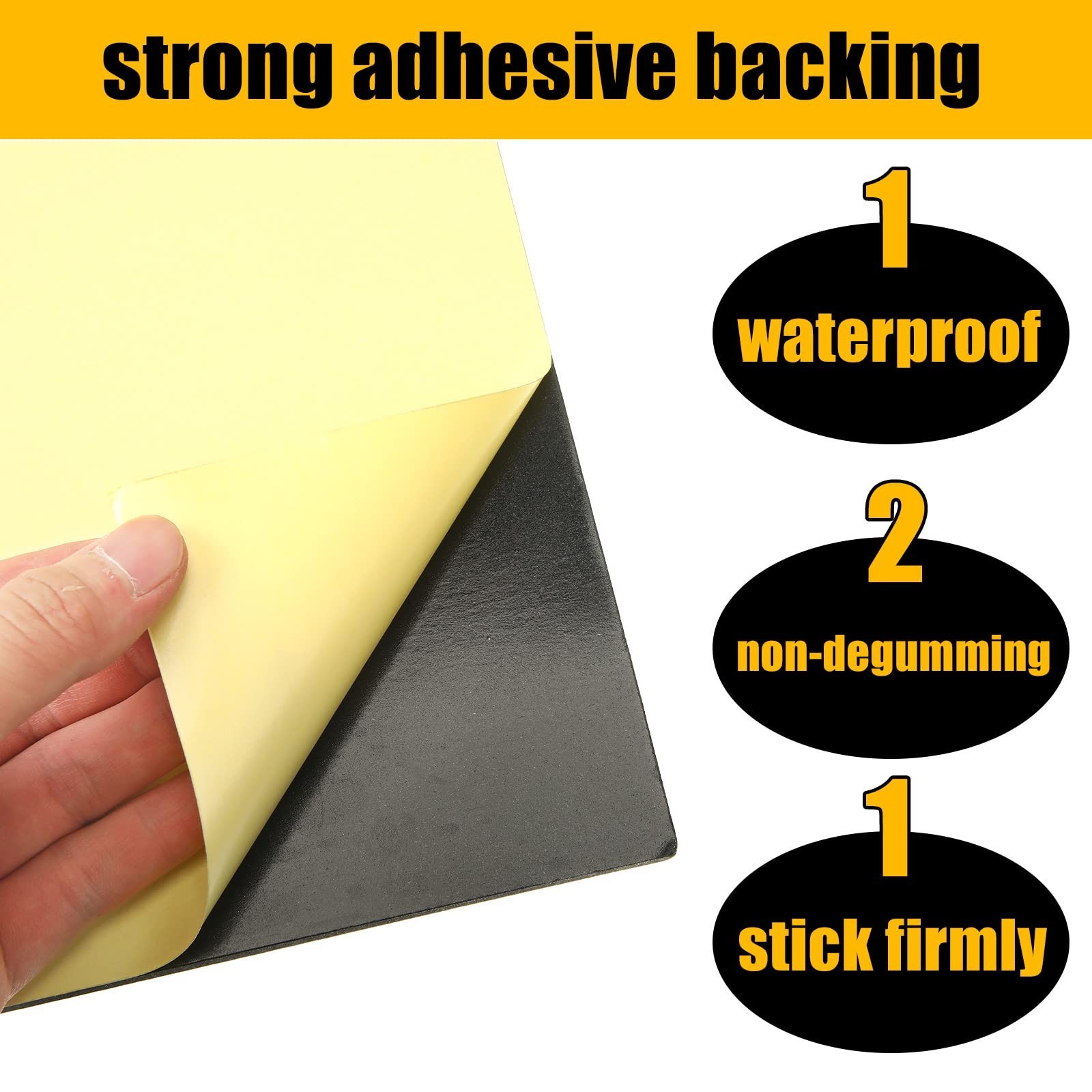 8 Pcs Self-Stick Foam Padding Sheets – Anti-Vibration Rubber Pads for Crafts & F