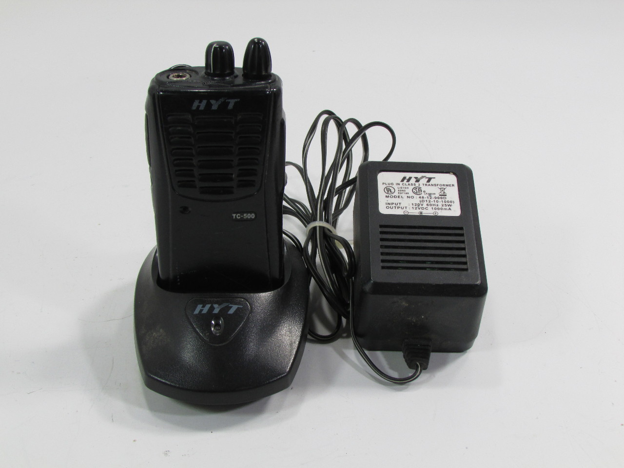 HYT 2 WAY RADIO TC-500V(2) WITH CHARGER HYT CH05N03 MCU AND ADAPTER