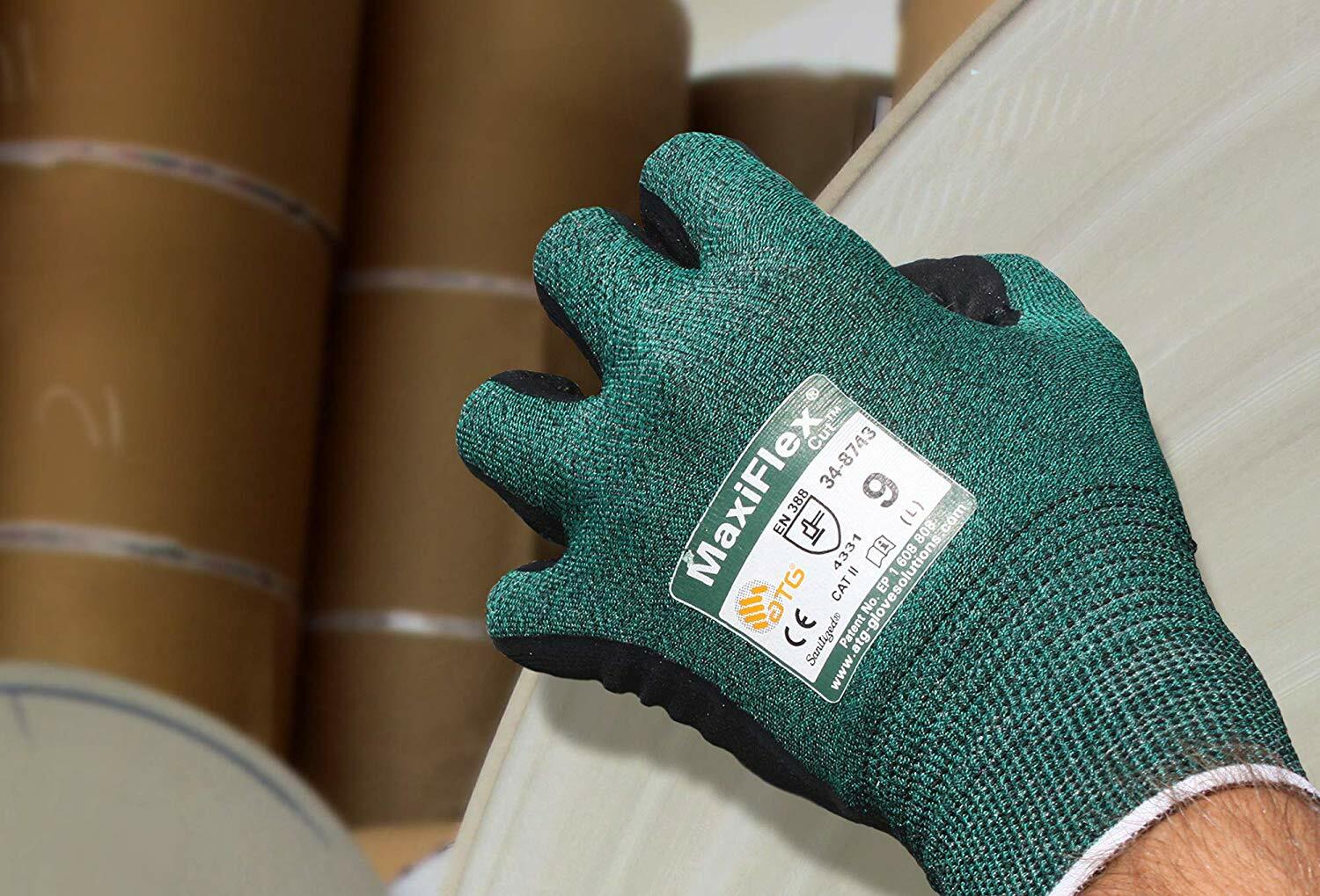 PIP MaxiFlex 34-8743 Micro Foam Nitrile Coated ANSI A2 Cut Resistant Work Gloves