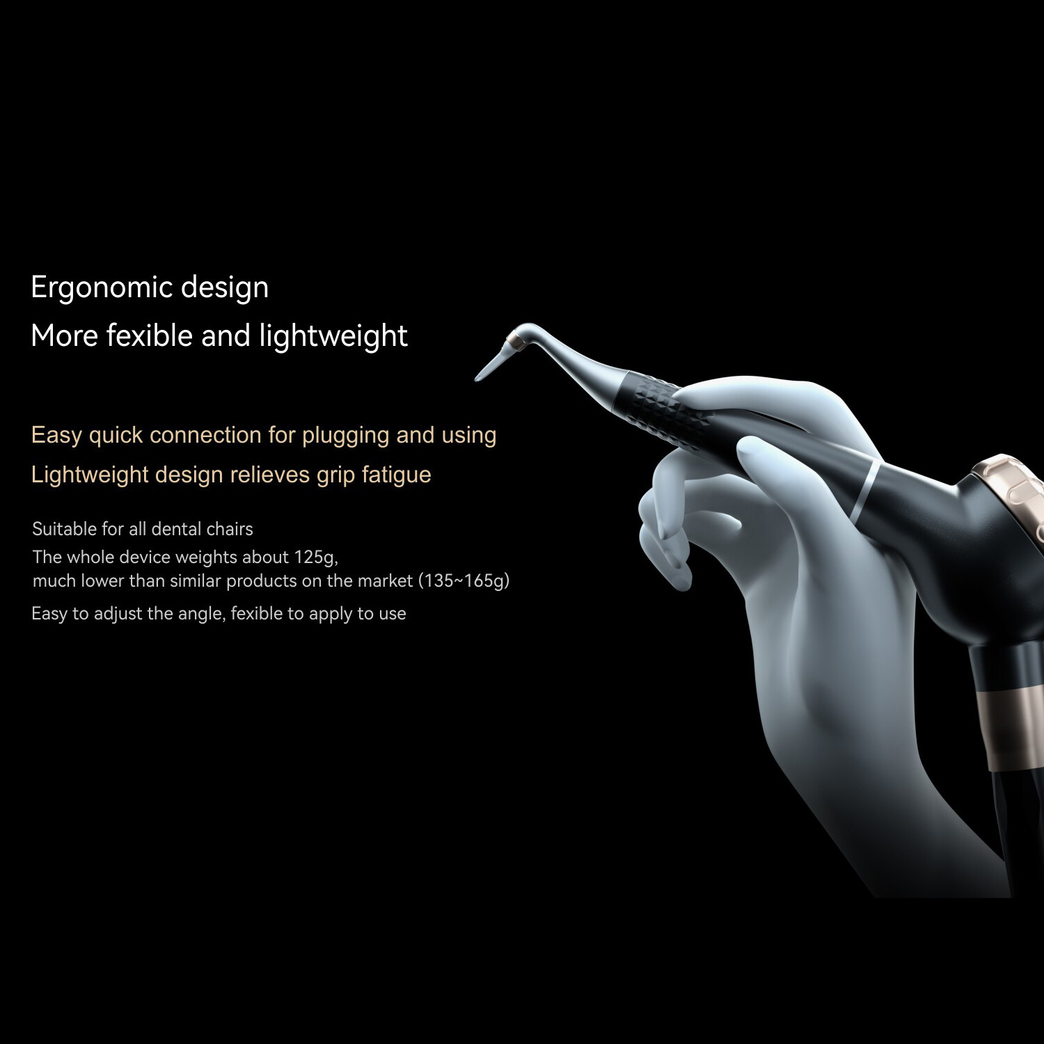 Woodpecker Air Flow Polisher AP-H Plus L Supragingival Subgingival Handpiece