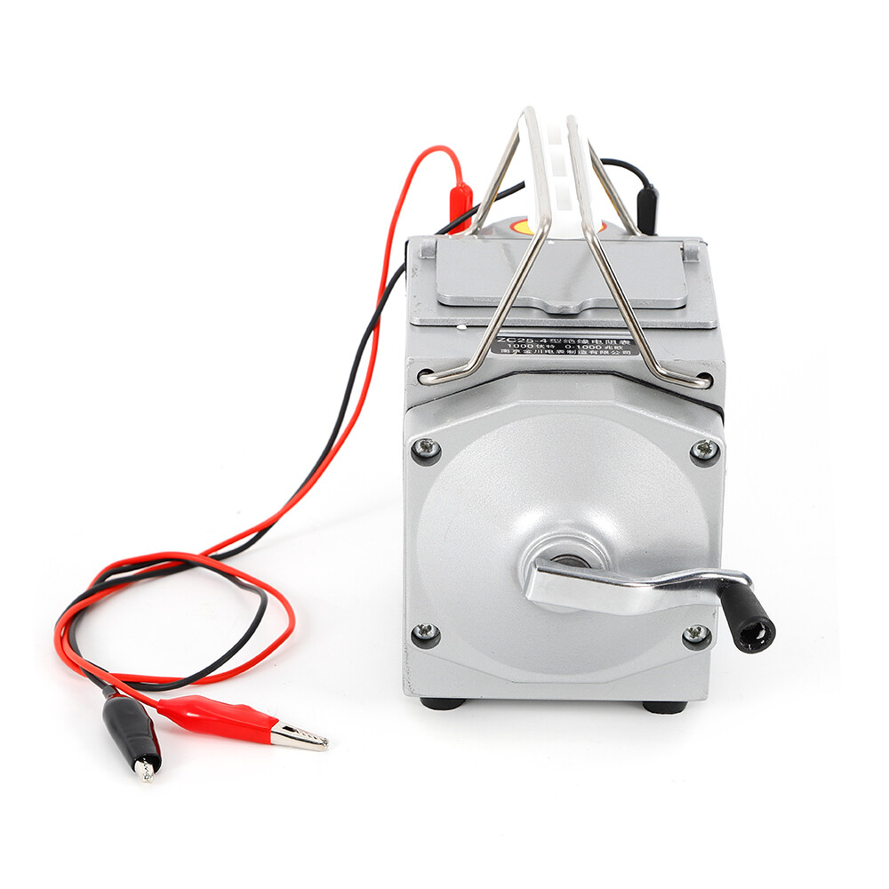 Hand-Crank Megohmmeter 1000V Insulation Resistance Tester 0–1000 MΩ Alloy