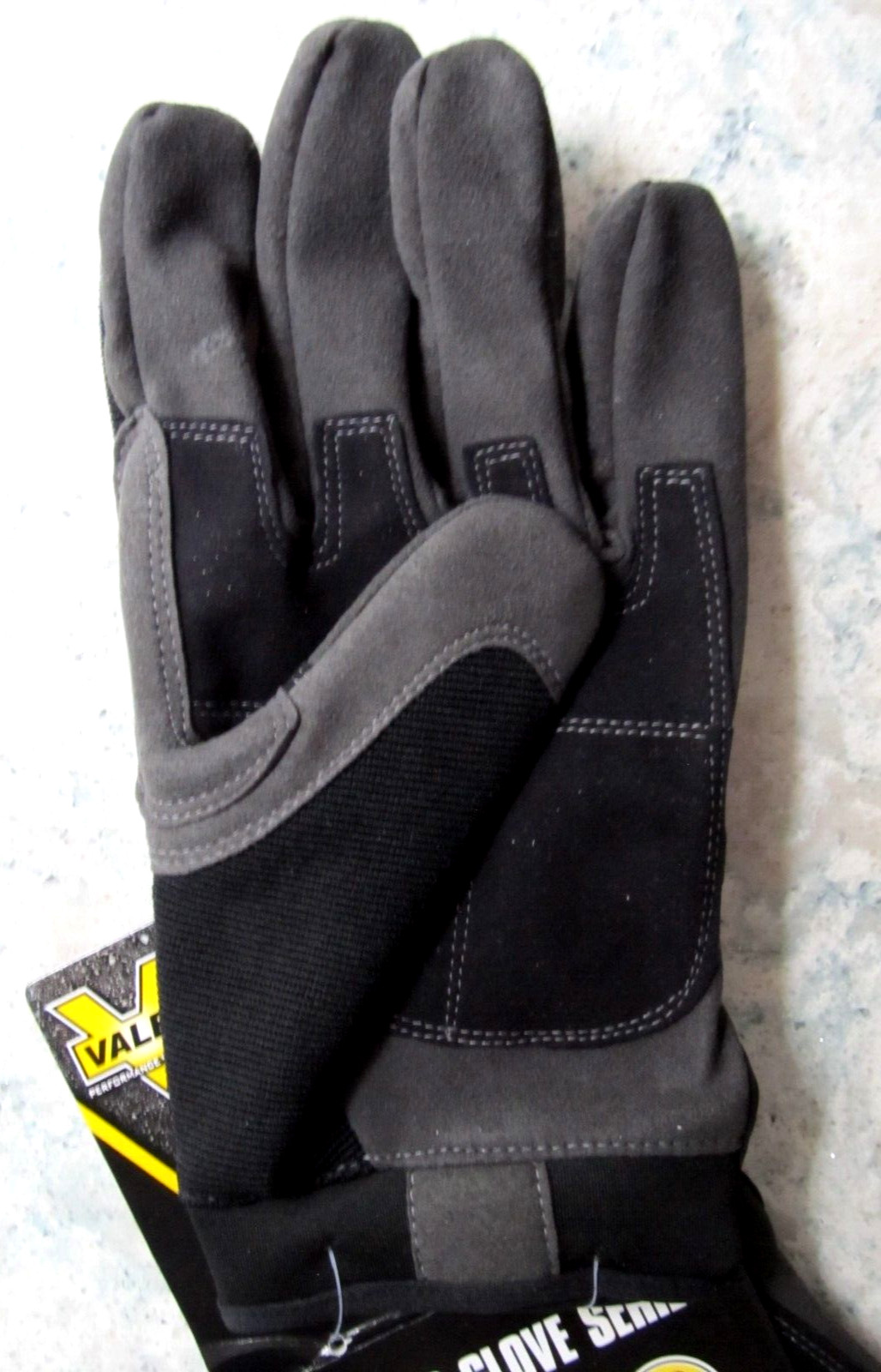Mechanics Gloves X-Large V140 Black/Gray Form Fitting All-Purpose Protect VALEO