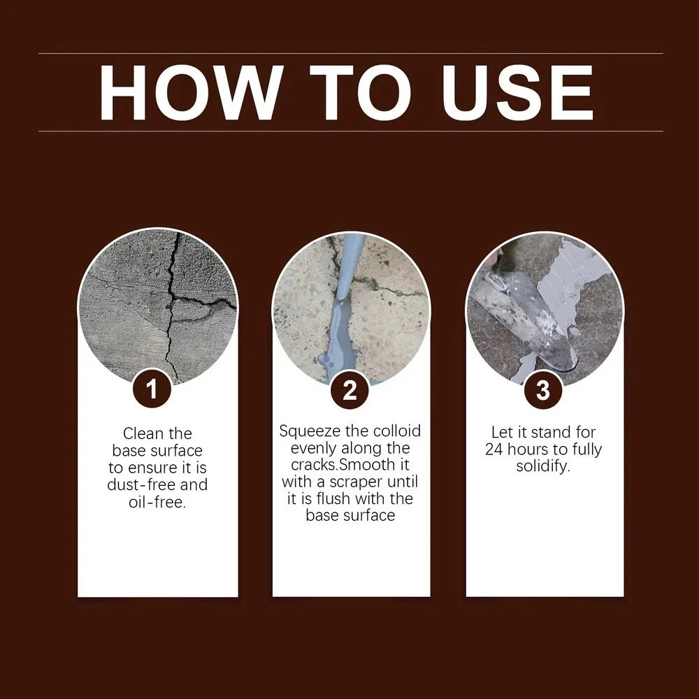 Concrete Crack Filler High Elasticity Liquid Cement Crack Filler Self Leveling-U
