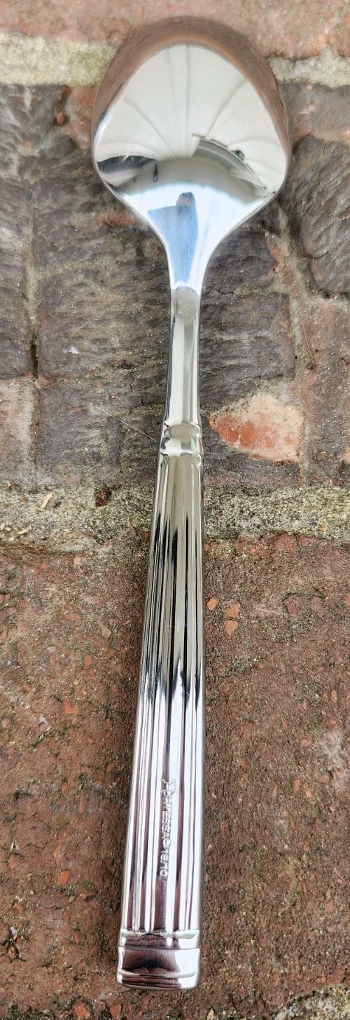 12 Pc Fortessa Doria 6″ 18/10 Stainless Steel Extra Heavy Weight Teaspoon, NEW!!