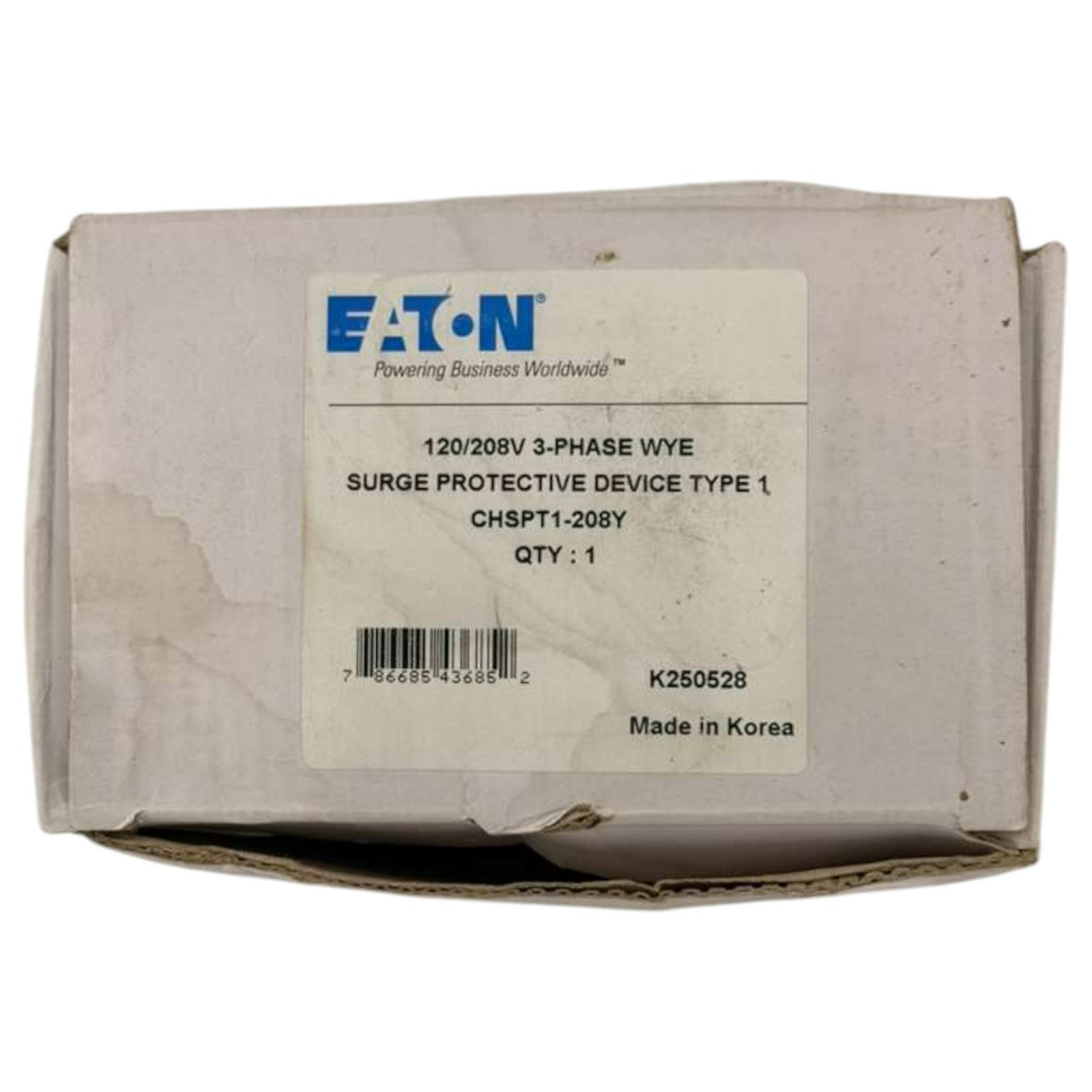 NEW Eaton Cutler Hammer CHSPT1-208Y Surge Protective Device Type1 208Y/120V 50 k