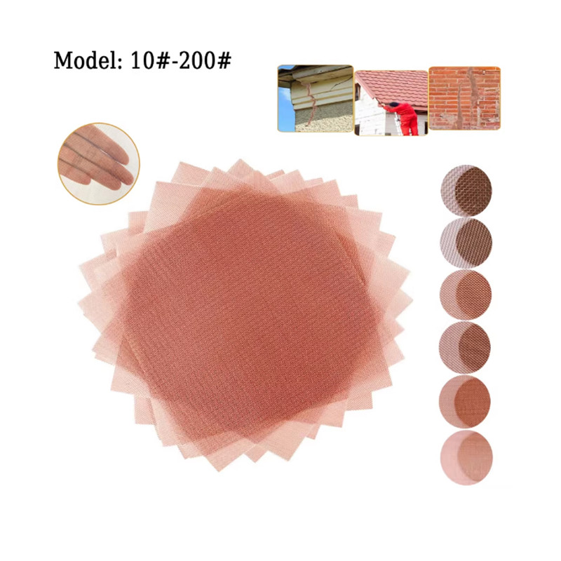 10 Mesh-200 Mesh 99.9% Copper Screen Woven Mesh Screen Copper Mesh Cloth 1-20pcs