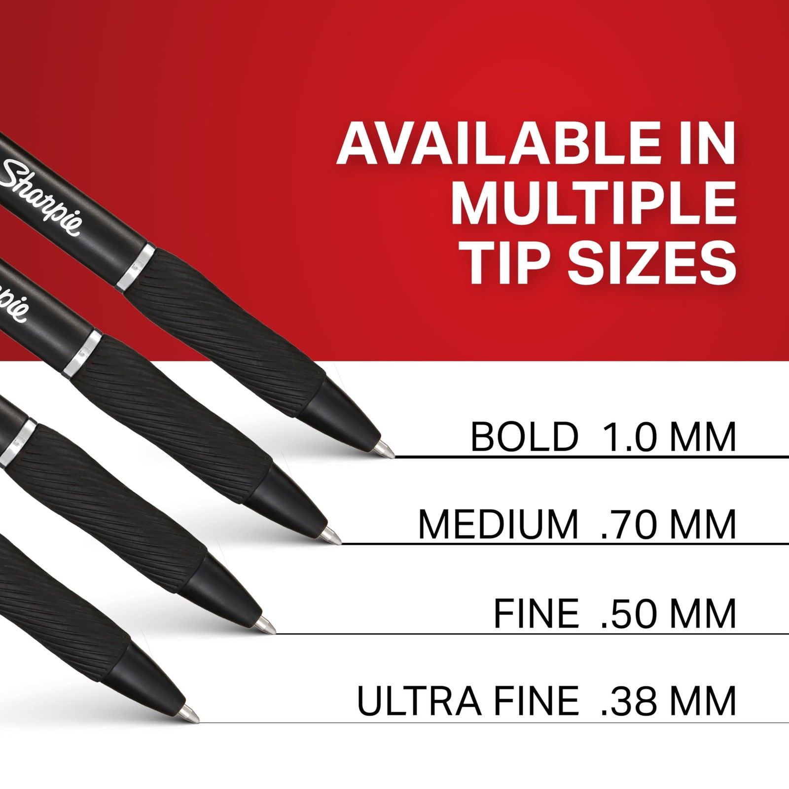 S-Pens, Bold Point (1.0mm), Black Ink, Smear-Resistant, 12 Count – Smooth Wri…