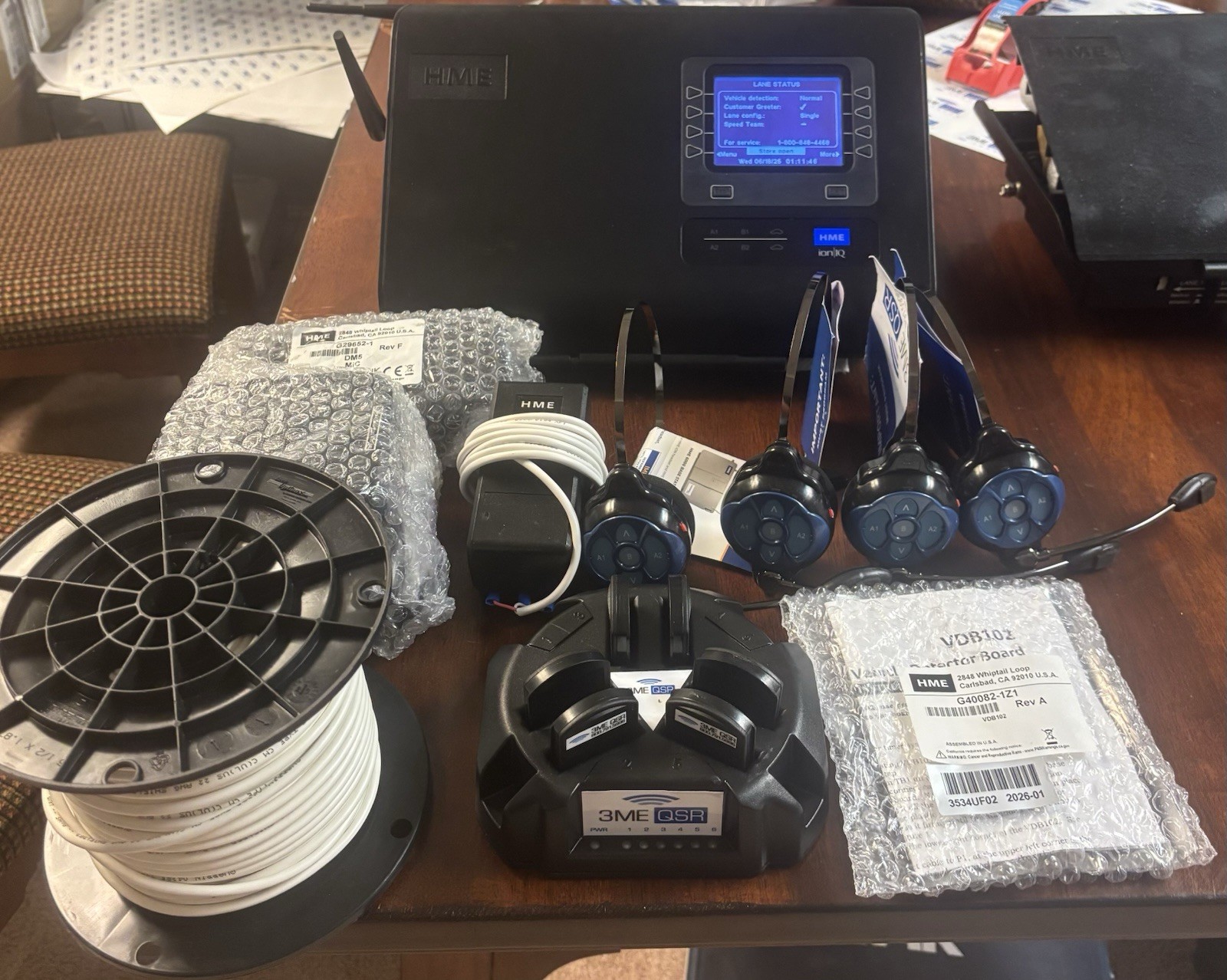 HME ION IQ 6100 Drive-Thru Full System Single Lane w/4 Headsets 4 Month Warranty