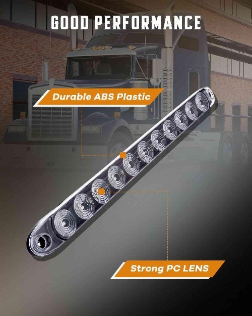 1x 15″ 11LED Trailer Tail Light Bar Led Stop Turn Tail Light Color: Red Light