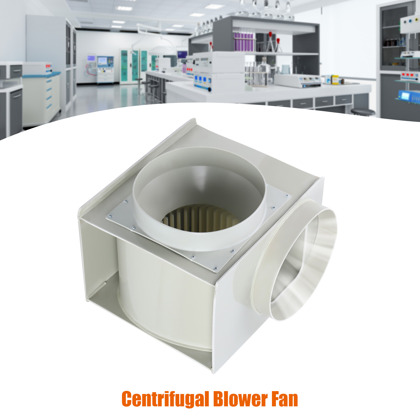 300W Lab Centrifugal Extractor Fan Blower Fume Hood Chemical Cabinet 1450r/min