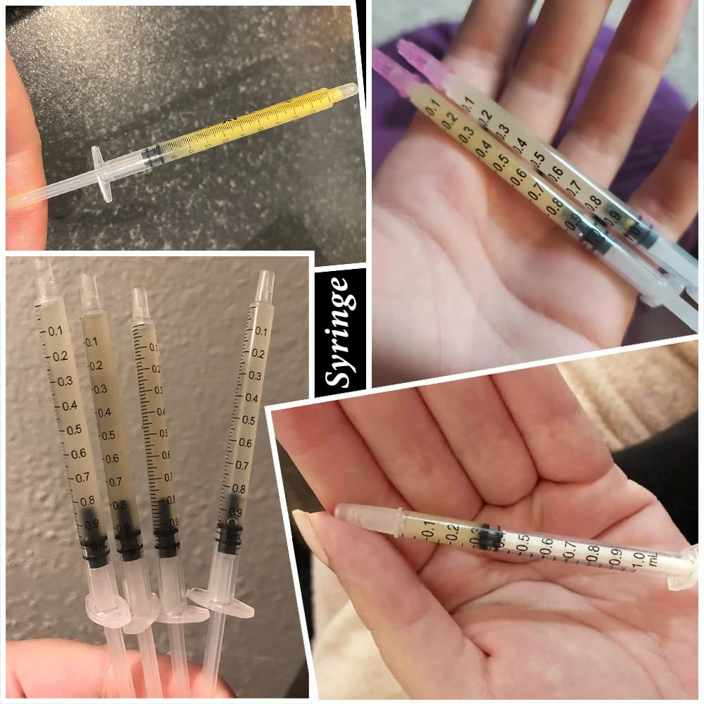 3ml Syringes with Cap, Luer Slip Tip, Whole Pack Bulk Sterile 50 pcs, 3ML