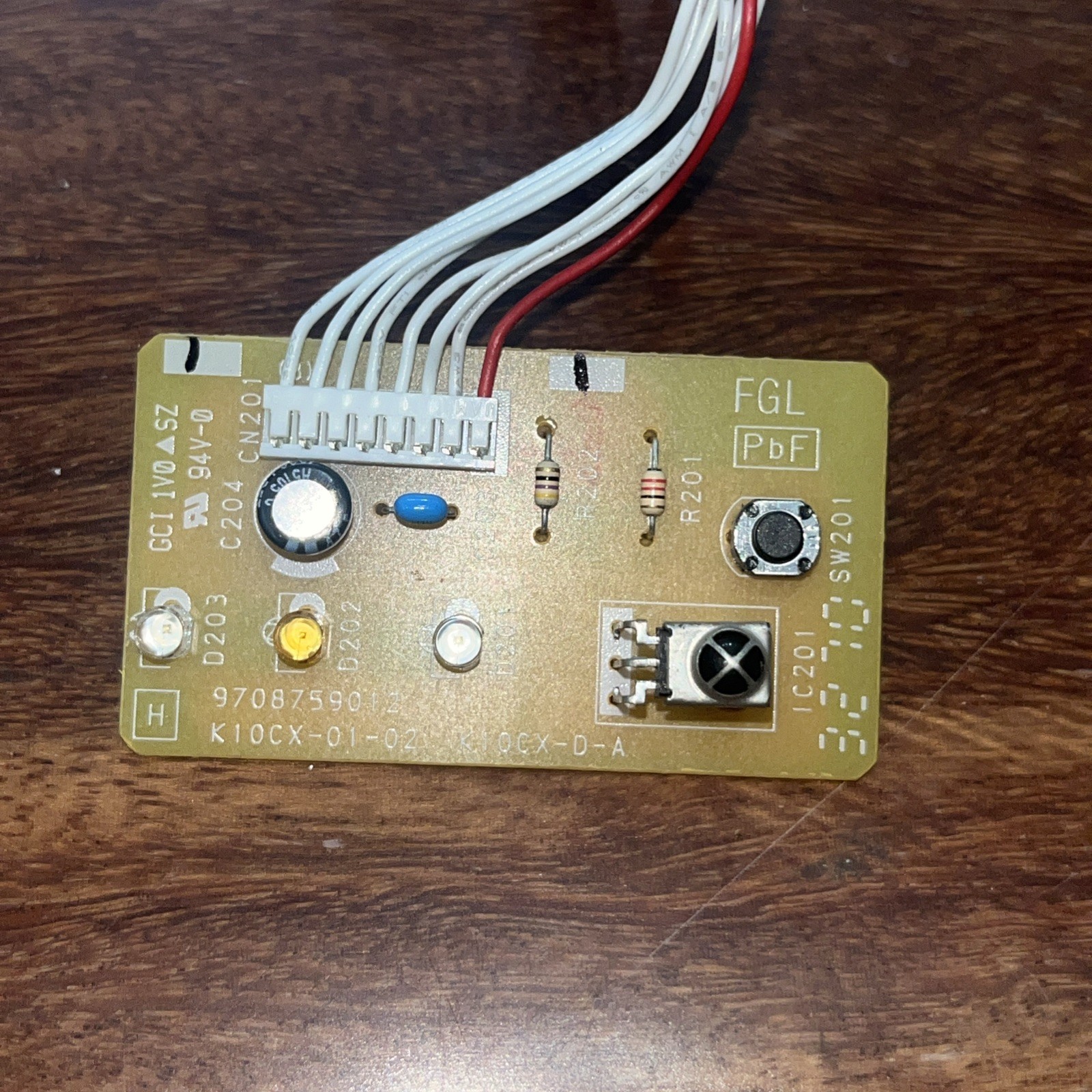 Fujitsu 9708759012 Signal Receiving Board K10CX-1000HSE-D0