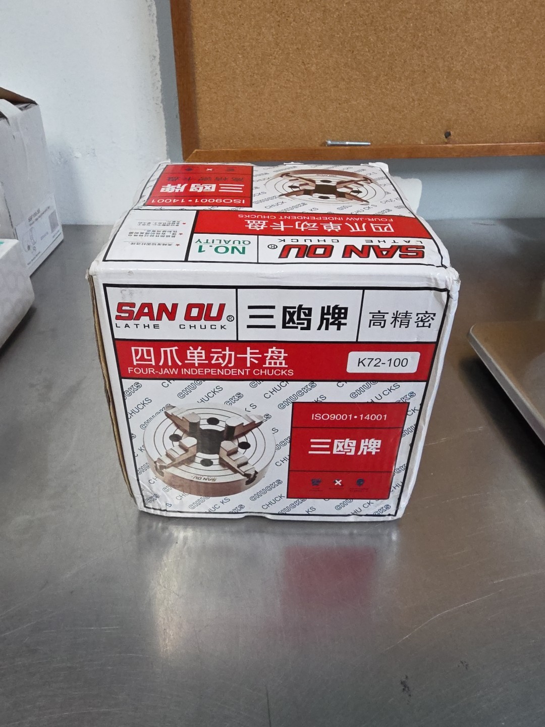 SAN OU LATHE CHUCK FOUR-JAW INDEPENDENT CHUCKS K72-100 ISO9001 14001 NEW