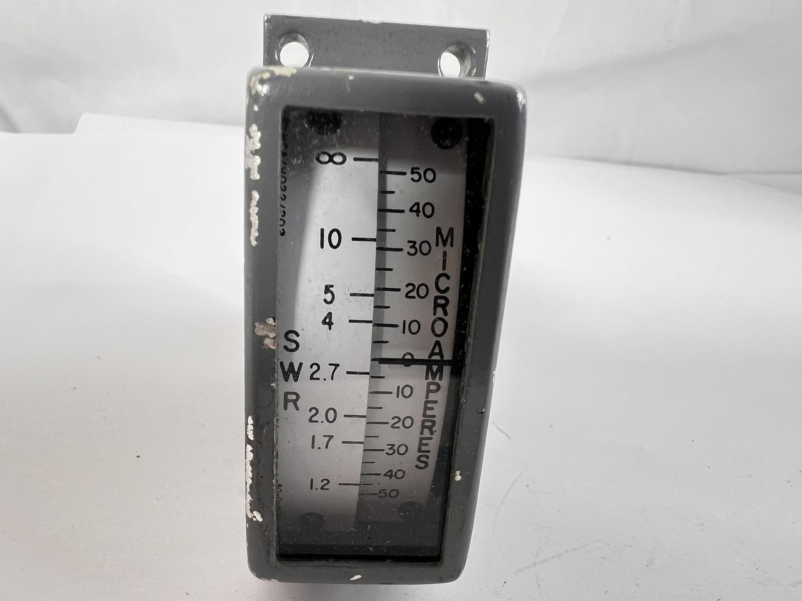 Vintage Analog SWR Microamperes Panel Meter Gauge 458-0815-010 AEM7349