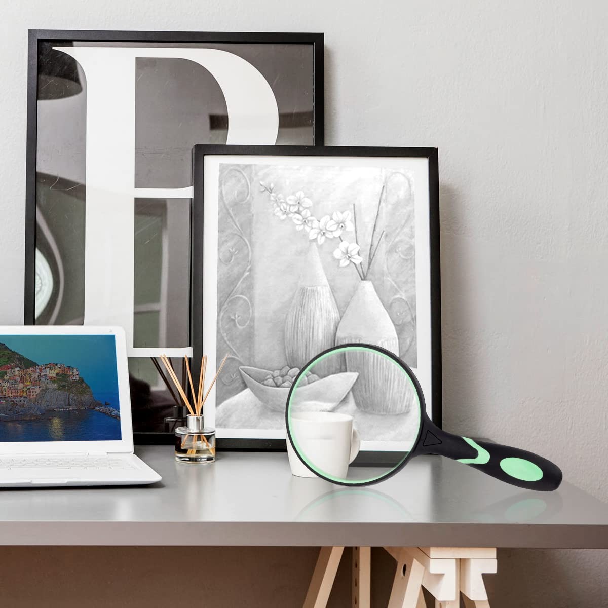 Large Magnifying Glass 10X Handheld Reading Magnifier for Seniors – 100MM 4IN
