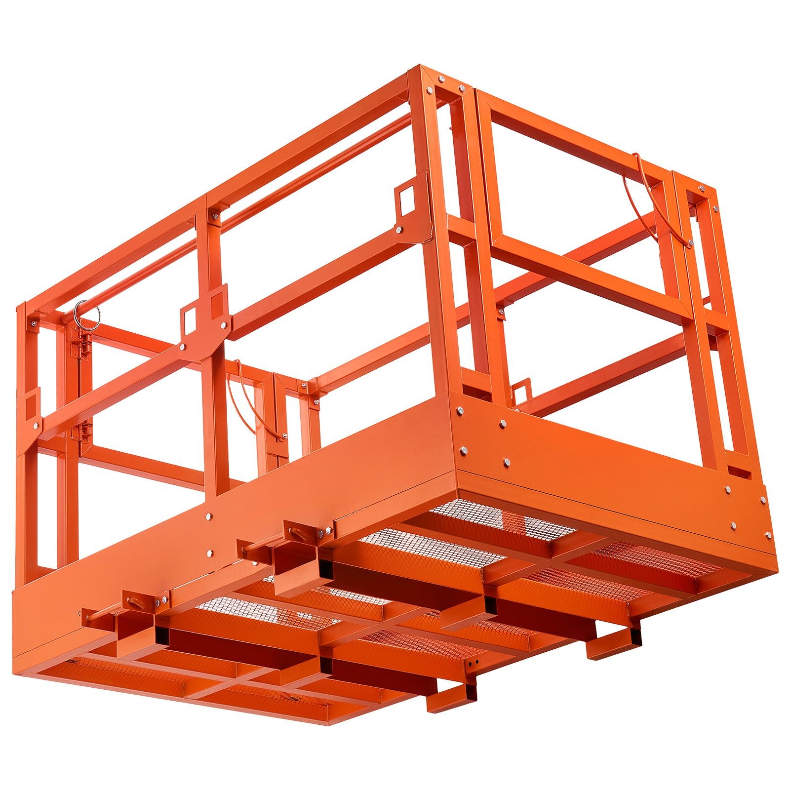 Mesh Telehandler Work Platform, 48 x 73.9 Inch, Man Safety Basket, 2000 lbs
