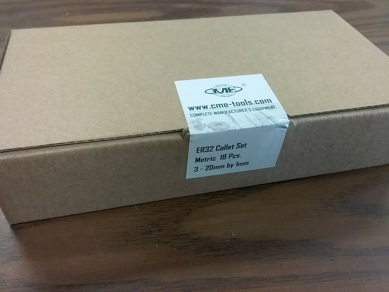 18pcs ER32 metric collet set, collets 3mm – 20mm, 0.008mm TIR #ER32-SET18M-NEW
