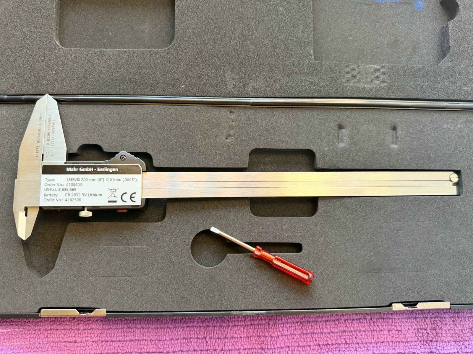 Mahr MarCal 16 EWRi Digital Callipers IP67 200mm MarConnect Depth Gauge 4103404