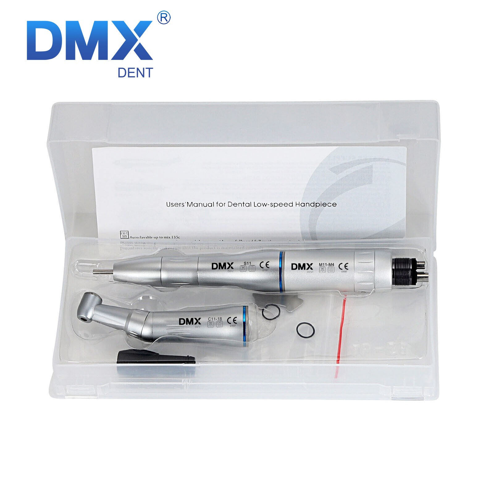 Dental Slow Speed Handpiece Inner Water Contra Angle/ Straight/ Air Motor 4-Hole