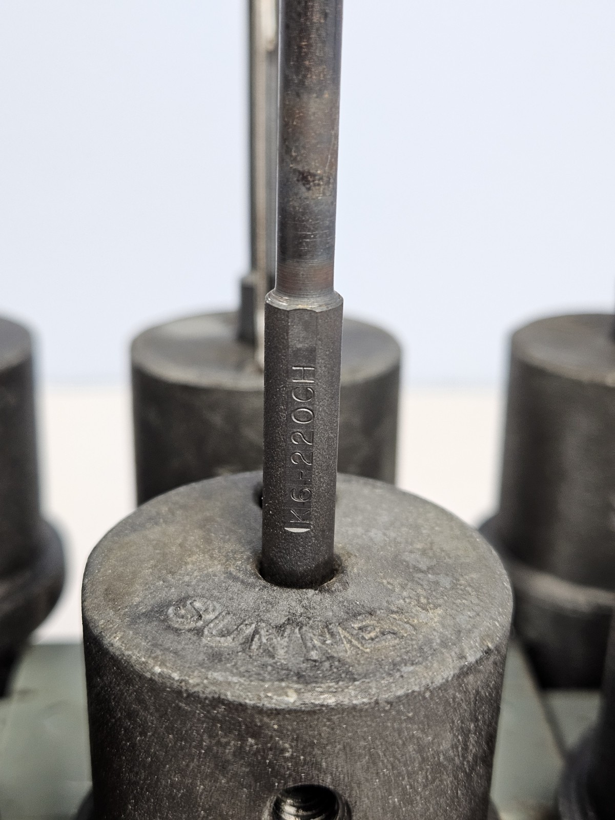 Sunnen Honing Mandrel Adapter Rack Set Assortment Lot of 16 Untested for Parts