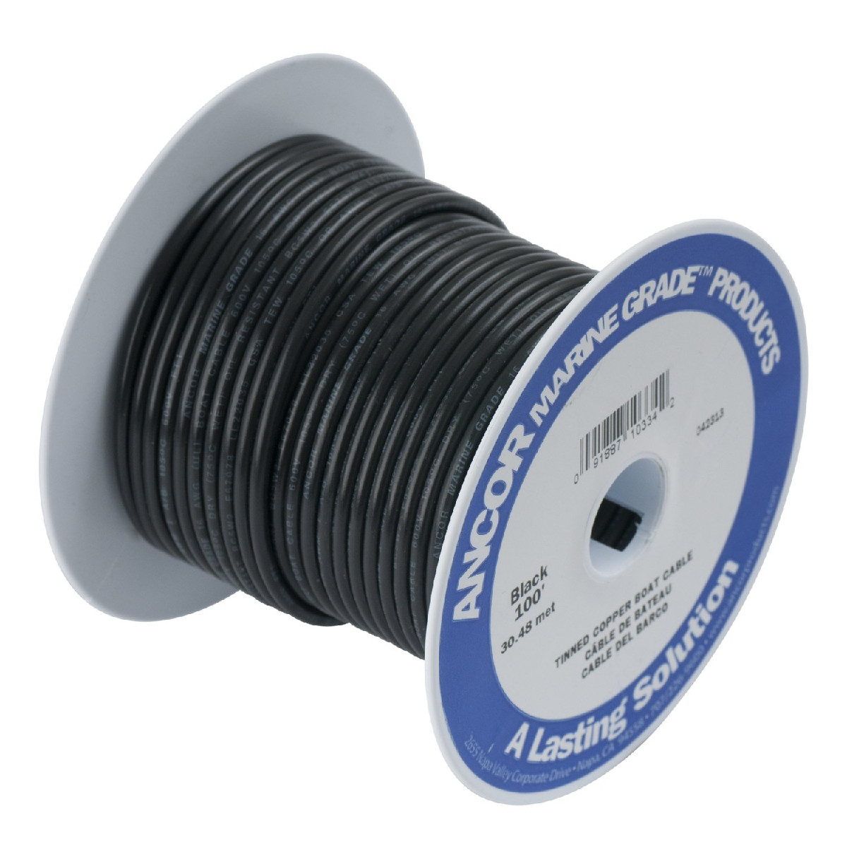Ancor 108002 Marine Grade Electrical Primary Tinned Copper Boat Wiring 10-Gauge