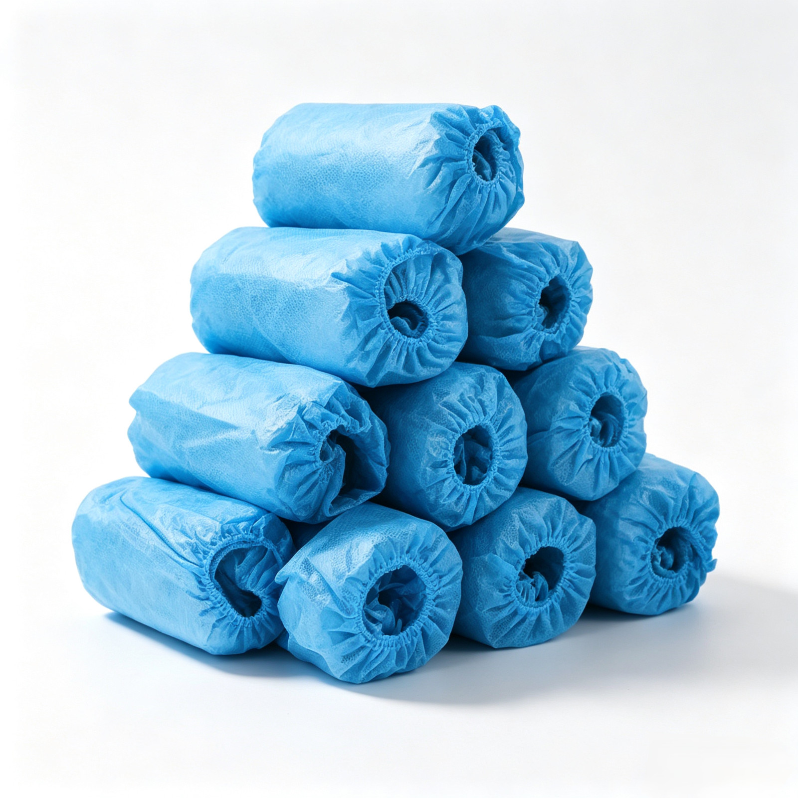 Disposable Non-Slip Shoe Covers 100Pcs Blue XL Non-Woven Waterproof Dustproof