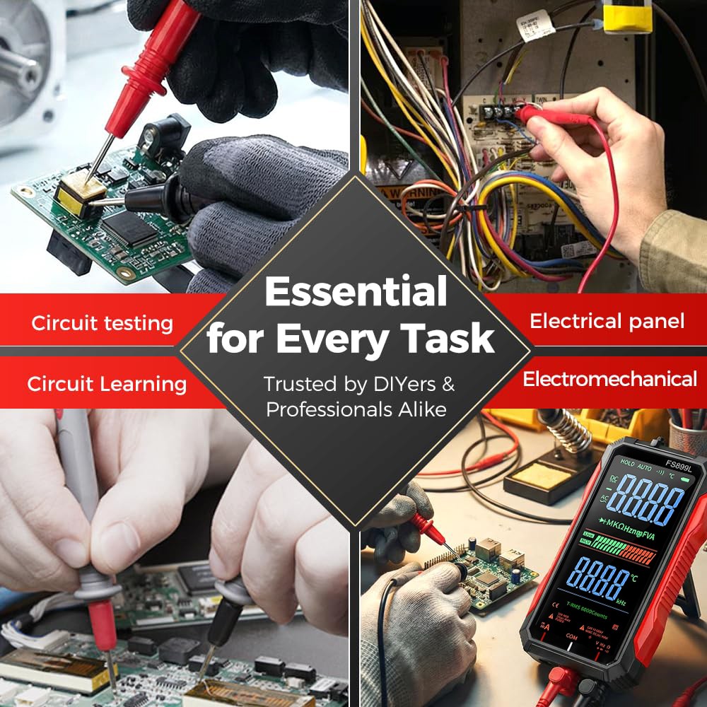 FS899S For Rechargeable Digital Multimeter with Voice Broadcast and Flashlight