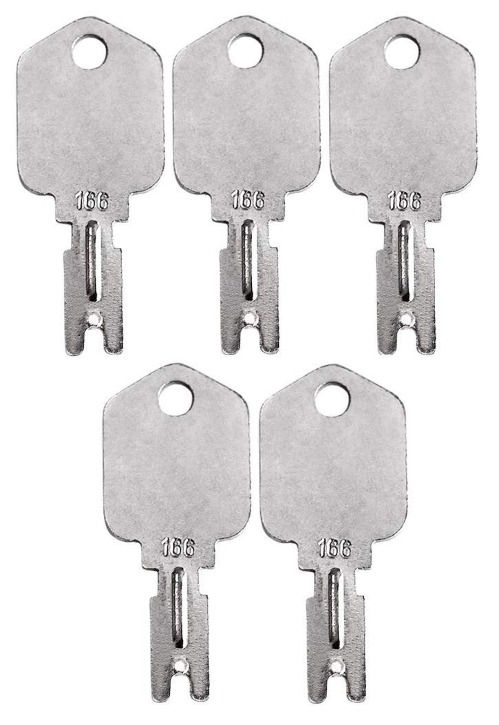 Universal 5 Pack of Forklift and Heavy Equipment Keys – Fits Multiple Brands