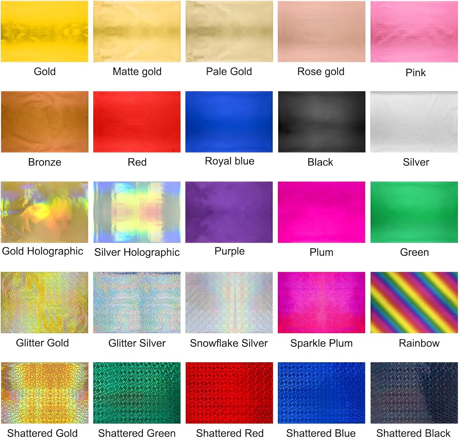 50Sheets Toner Reactive Foil Transfer Paper 7.9X11.4Inch A4 Hot Foil Paper for D
