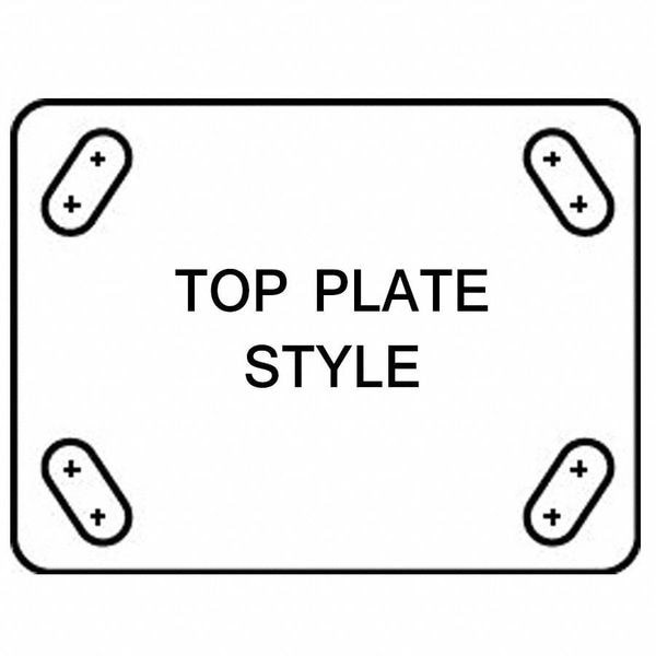 Zoro Select 1Ulp9 Swivel Plate Caster,Phenolic,6 In.,1200 Lb,B