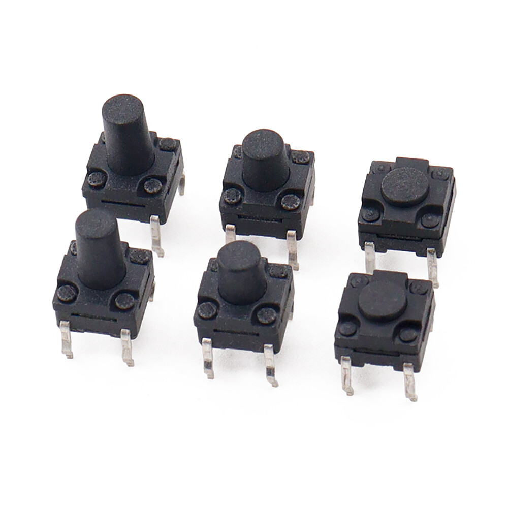 6x6mm 4 Pin Momentary Tactile Push Button Switch SPST Waterproof 4.3 – 15mm