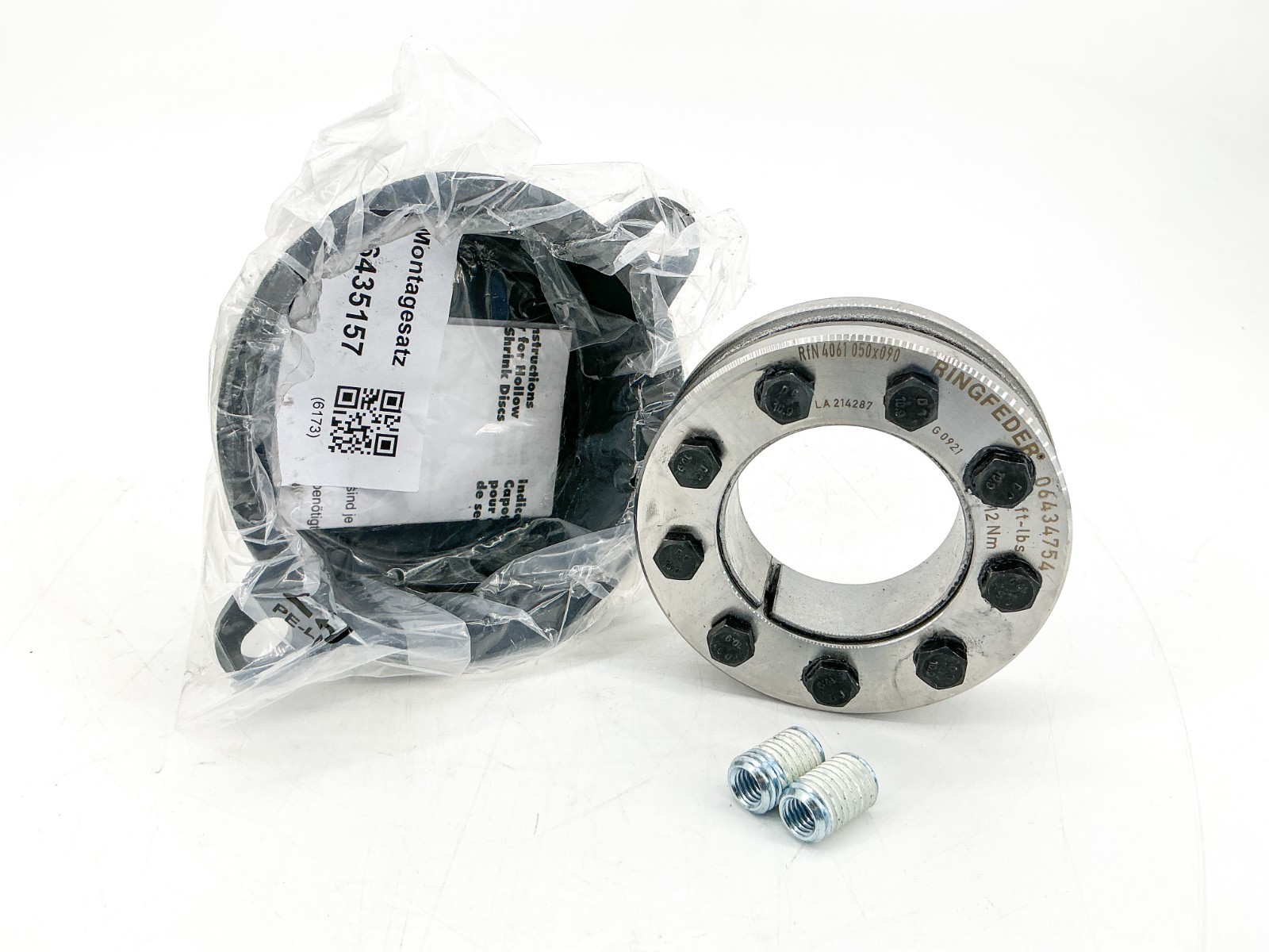 New Ringfeder 06434754 Shrink Disc RFN4061050X090 9FT-LB 12Nm – No Box