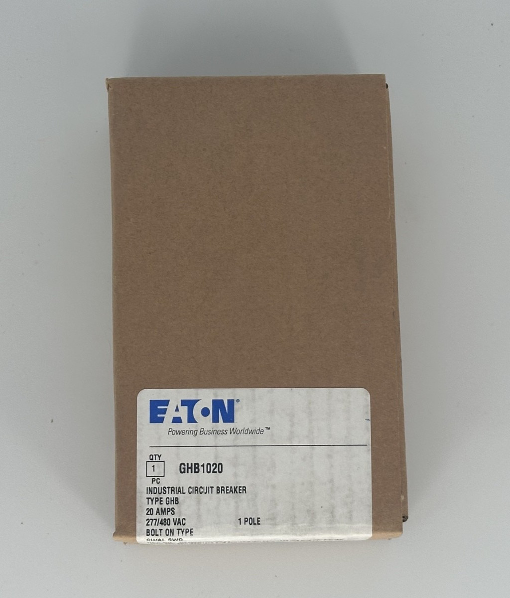 Eaton GHB1020 20A1 Pole Bolt-On Circuit Breaker 277/480V