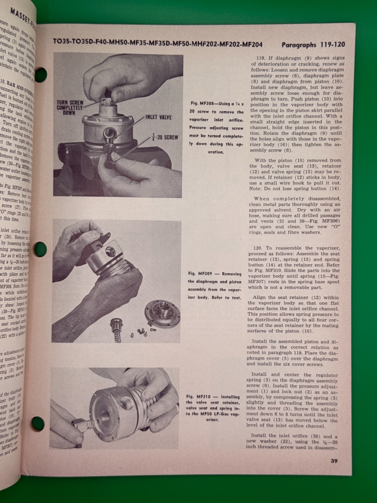 I&T Massey Ferguson MF-14 Shop Manual TO35 F40 MF35 MF50 MF202 MF204 MHF202