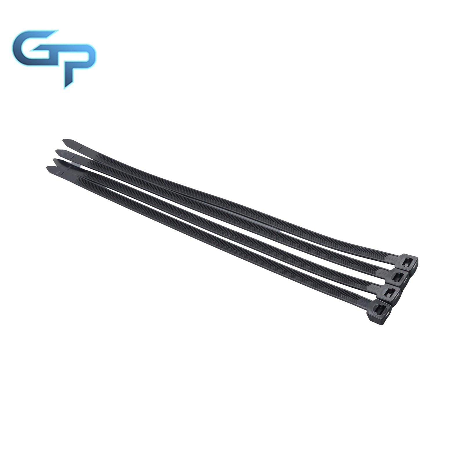 Heavy Duty Zip Ties 12″12″ V-Shaped Toothed 200lb Black White 100pcs Wide 0.13″