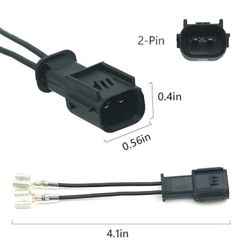 Horn Connector Adapter Wiring Harness, 2 Pack Pigtail Conv Model: Honda(2017-)