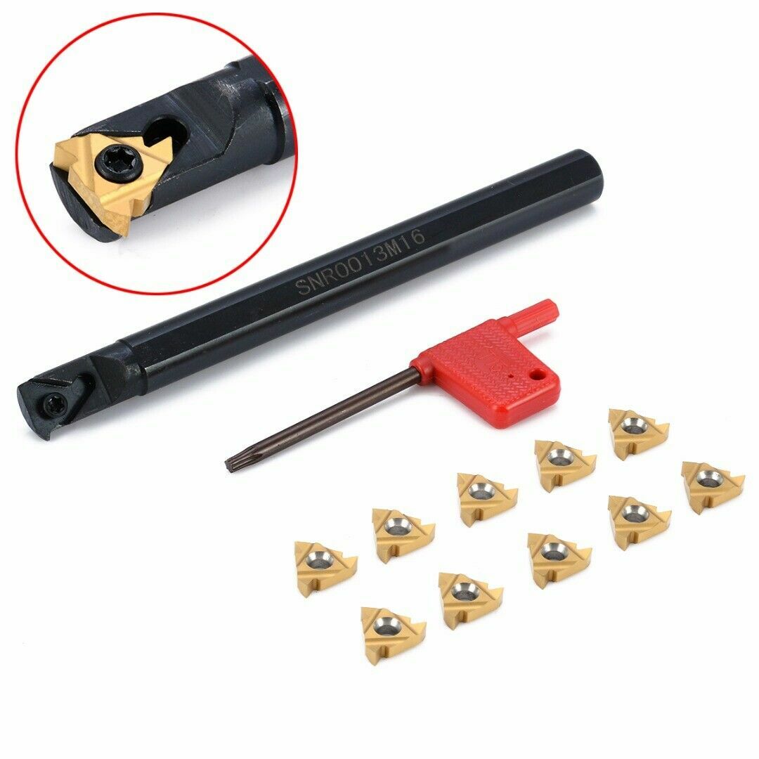 SNR0013M16 CNC Lathe Threading Turning Tool Holder Boring Bar +16IR AG60 Insert