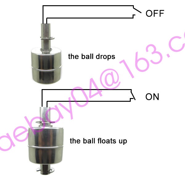 150mm Stainless Steel Float Switch Tank Liquid Water Level Sensor 12V 110V 220V