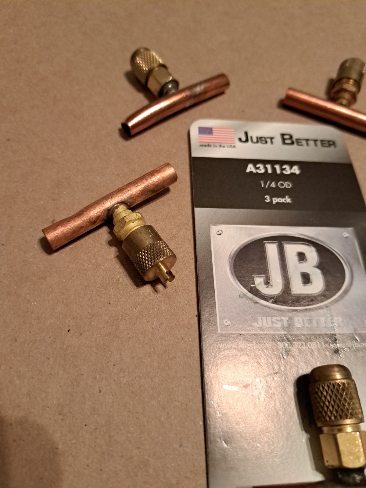 JB A31134 1/4 OD Just Better Lot of 7